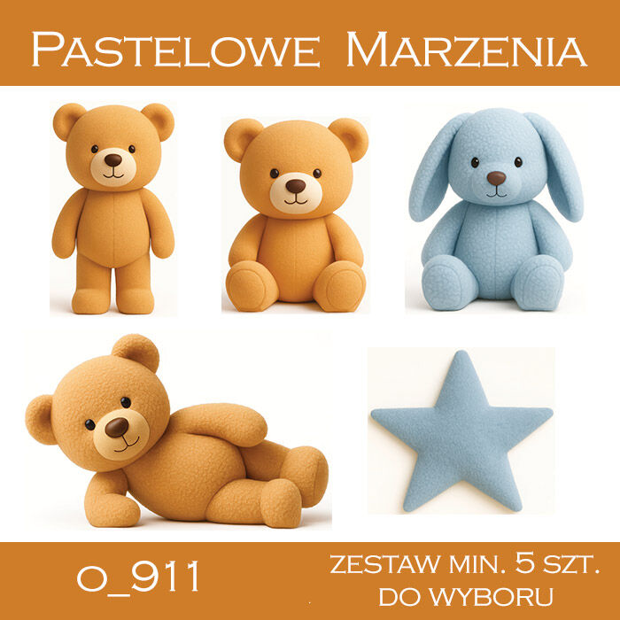 Dodatki Misie - komplet minimum 5 sztuk