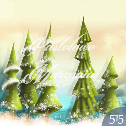 Photographic backdrop for Christmas with Christmas trees t_515