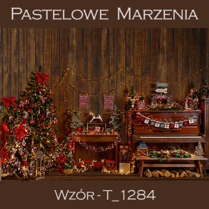 Photographic backdrop for Christmas showing the interior t_1284