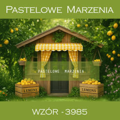 Photographic backdrop from fruits category with lemons t_3985