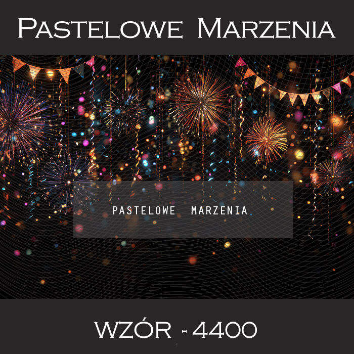 Tło fotograficzne karwawałowe z fajerwerkami t_4400