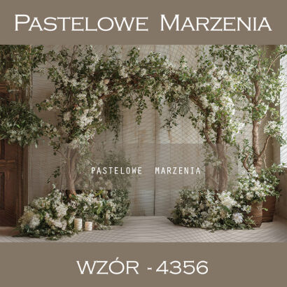 Spring photographic background with arch t_4356