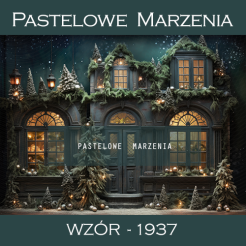 Photographic background for Christmas with a large manor t_1937