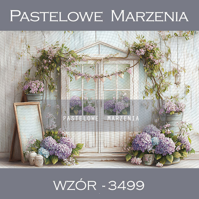 Photographic spring backdrop with doors t_3499