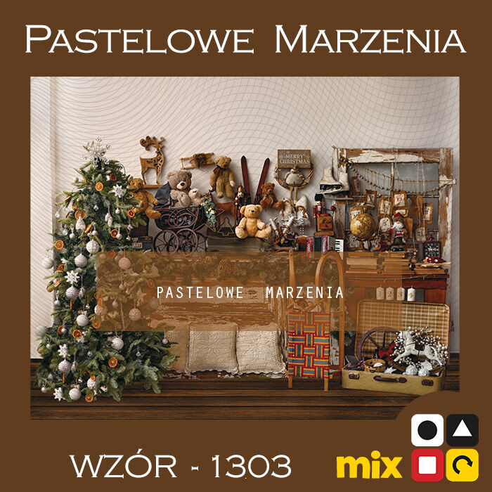 Photographic backdrop for Christmas showing the interior t_1303