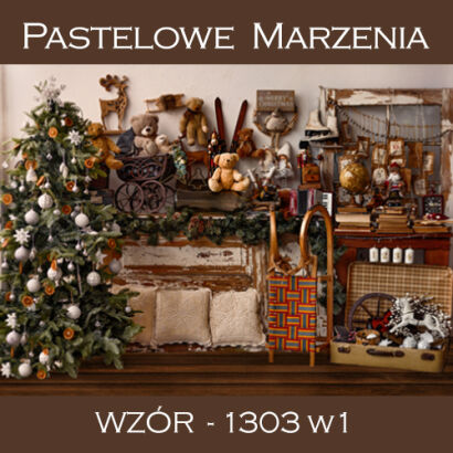 Photographic backdrop for Christmas showing the interior t_1303