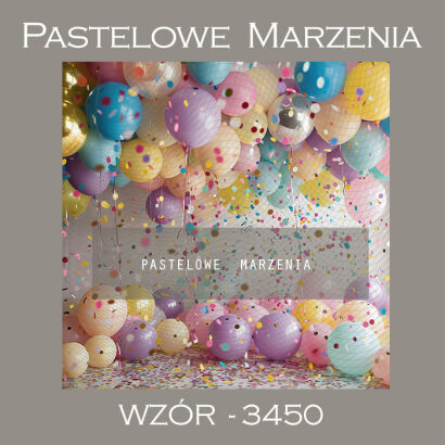 Photographic carnival backdrop with baloons t_3450