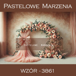 Photographic spring backdrop with dress t_3861