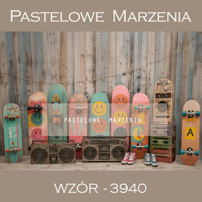 Tło fotograficzne młodzieżowe z deskorolkami t_3940