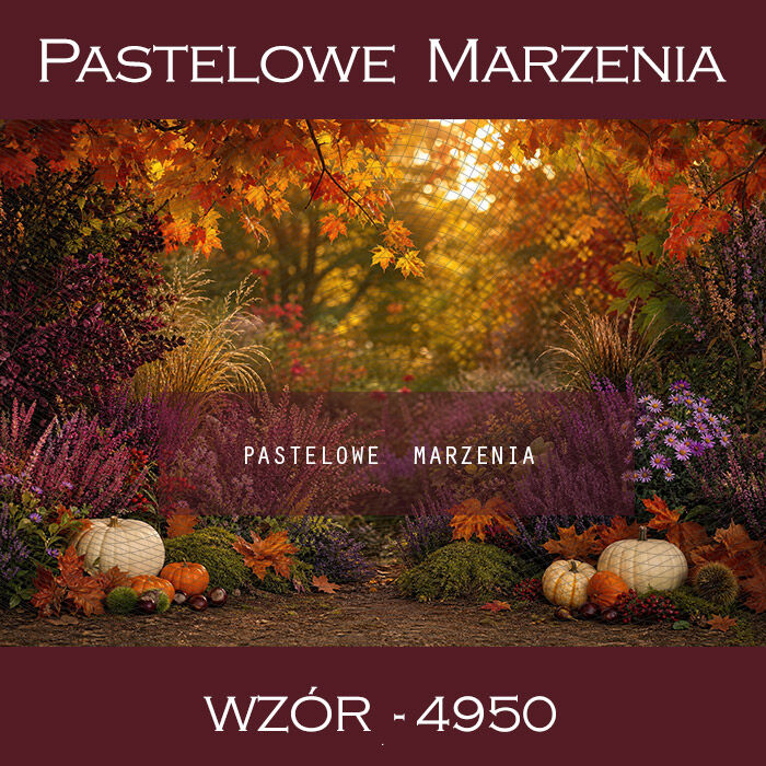 Autumn photographic background with pumpkins t_4950