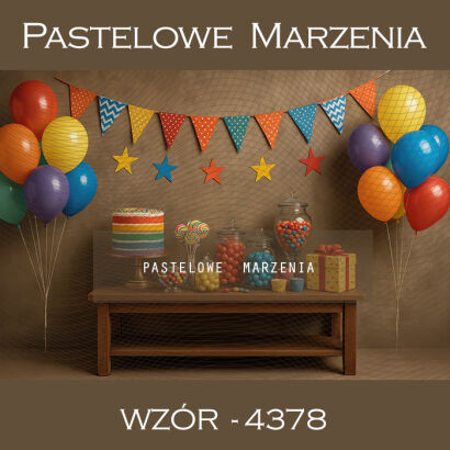 Carnival photo background with balloons t_4378