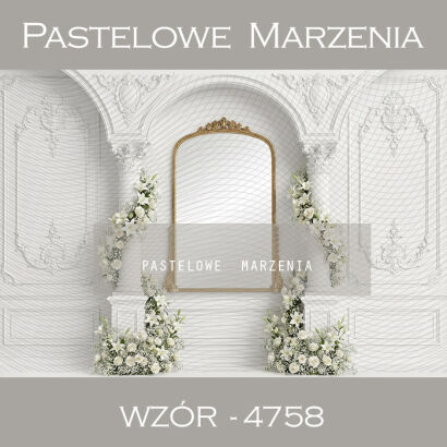 Tło fotograficzne komunijne z kwiatami t_4758