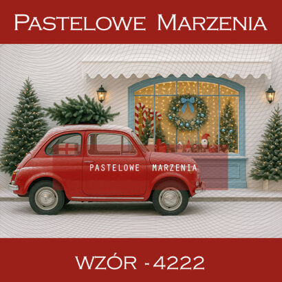 Christmas Photo Background with Car t_4222