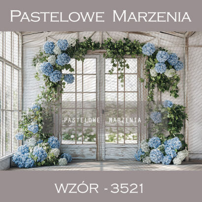 Photographic spring backdrop with doors t_3521