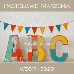 Photographic backdrop for kindergarten with letters t_3929