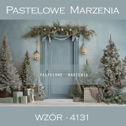 Photographic backdrop for Christmas with doors t_4131