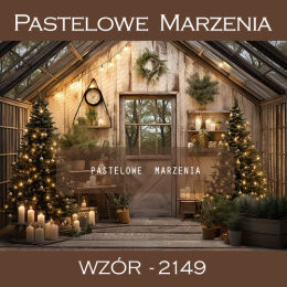 Photographic backdrop for Christmas with greenhouse t_2149