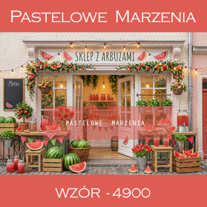 Tło fotograficzne letnie z arbuzami t_4900