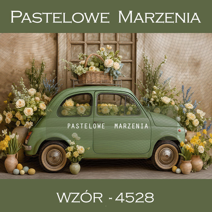 Spring photographic background with car t_4528