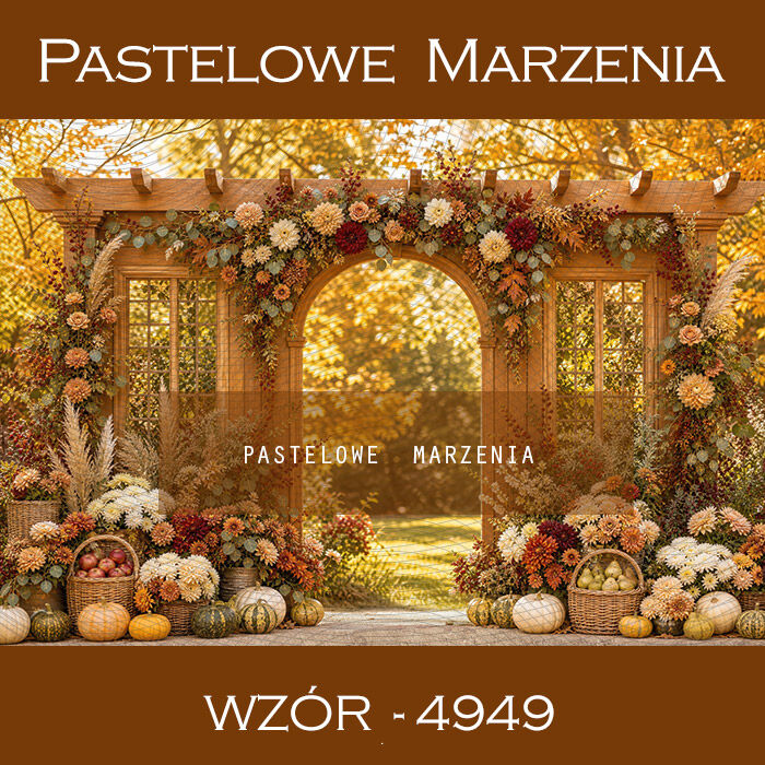 Autumn photographic background with flowers t_4949