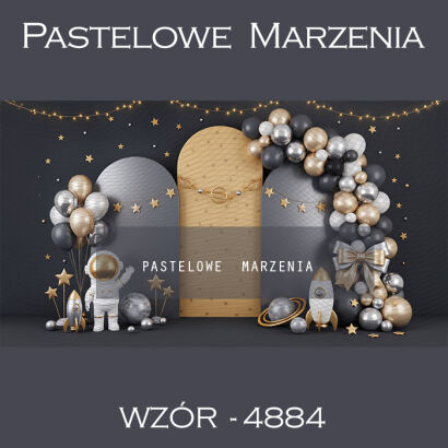 Tło fotograficzne urodzinowe z balonami t_4884