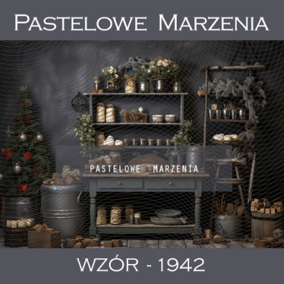 Tło fotograficzne na Boże Narodzenie z czarną kuchnią t_1942