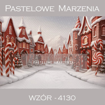 Photographic backdrop for Christmas with street t_4130