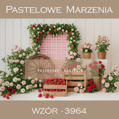 Tło fotograficzne z kategorii Owocowe z truskawkami t_3964