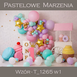 Tło fotograficzne materiałowe t_1265 wersja nr 2 - urodziny