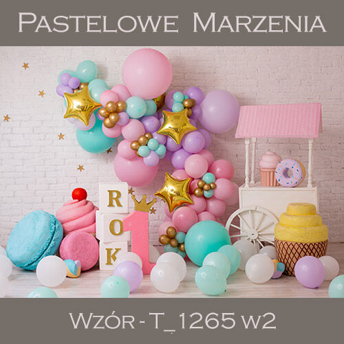 Tło fotograficzne materiałowe t_1265 wersja nr 1 - urodziny