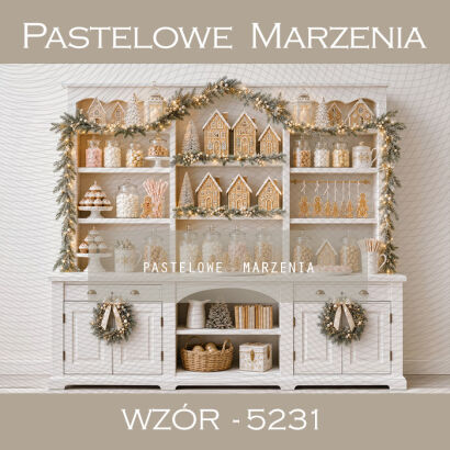 Tło fotograficzne na Boże Narodzenie z kuchnią t_5231