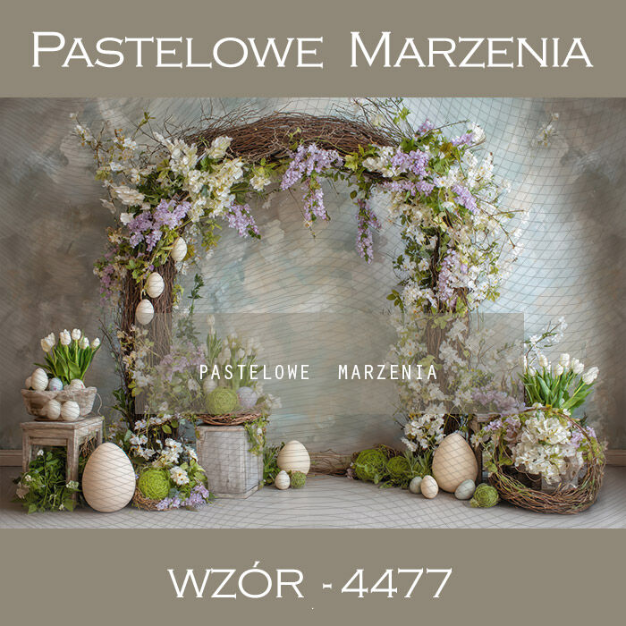 Tło fotograficzne wiosenne z jajkami t_4477