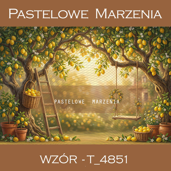 Tło fotograficzne letnie z cytrynami t_4851