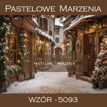 Christmas photographic background with an alley t_5093