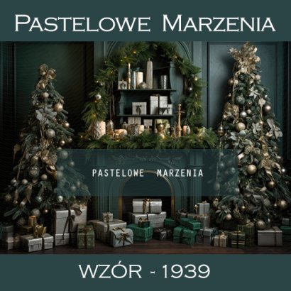 Photographic backdrop for Christmas with green gifts t_1939