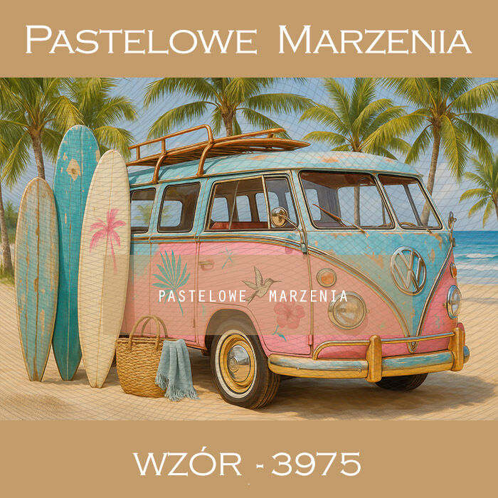 Photographic summer backdrop with car t_3975