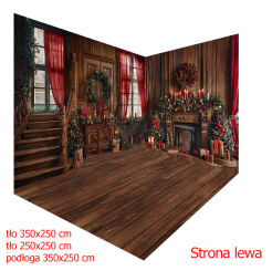 Photographic corner backdrop for Christmas - room t_3229