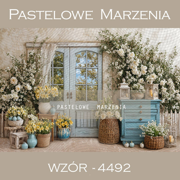 Tło fotograficzne wiosenne z kwiatami t_4492