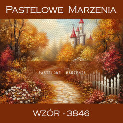 Photographic autumn backdrop with castle t_3846