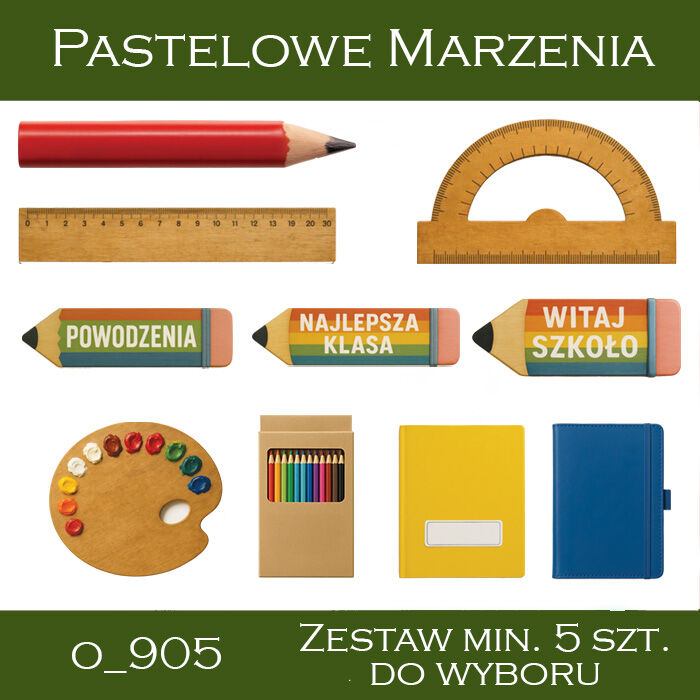 Dodatki szkoła - komplet minimum 5 sztuk
