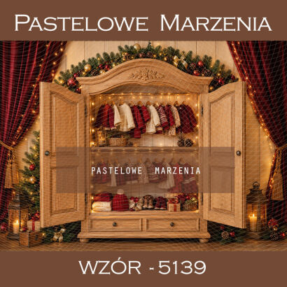 Christmas photographic background with shelf t_5139