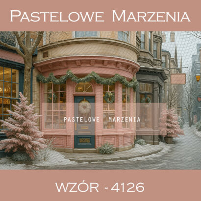 Photographic backdrop for Christmas with shop t_4126