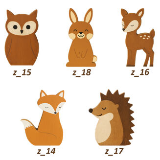 Dodatki Zwierzaki leśne - komplet minimum 5 sztuk - 2