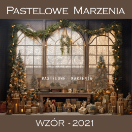 Photographic backdrop for Christmas with window t_2021