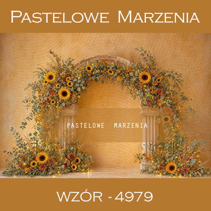 Autumn photographic background with sunflowers t_4979