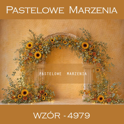 Autumn photographic background with sunflowers t_4979