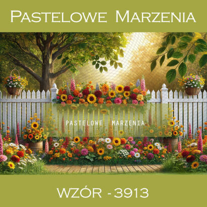 Photographic spring backdrop with flowers t_3913