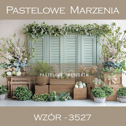 Photographic spring backdrop with Easter eggs t_3527