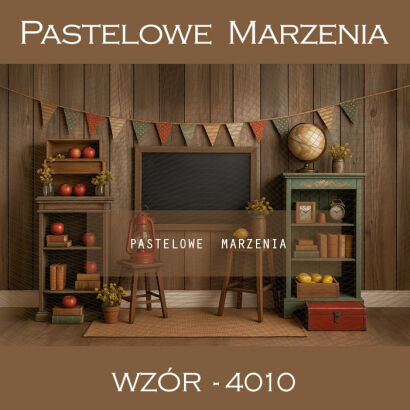 Tło fotograficzne szkolne z klasą t_4010