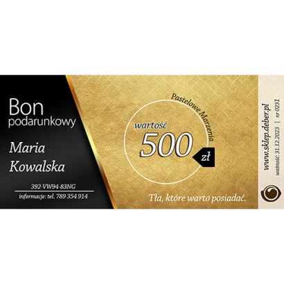 bon podarunkowy 500